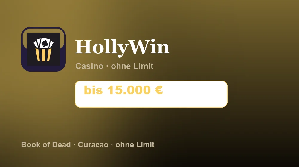 Screenshot von HollyWin Casino