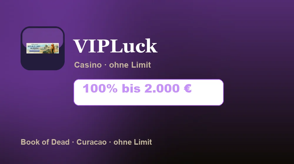 Screenshot von VIPLuck Casino
